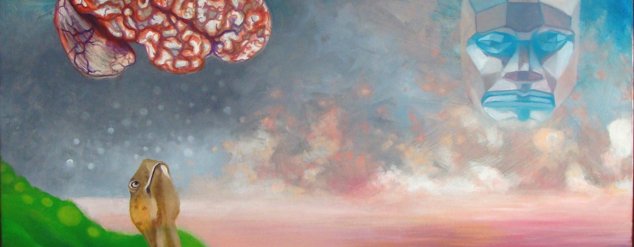 the apache the brain and the turtle 2 The apache, the brain and the turtle. Oil on canvas. 20